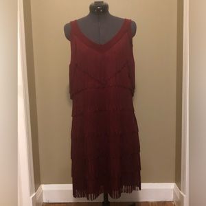 Fringed flapper dress WHBM size 8